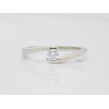 Prsteň s diamantom 0,18 ct z bieleho zlata Golden Eye