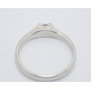 Prsteň s diamantom 0,16 ct z bieleho zlata Glow diamond