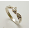 Prsteň s diamantom 0,18 ct z bieleho zlata Melody