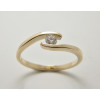 Prsteň s diamantom 0,18 ct zo žltého zlata Golden Eye
