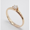 Prsteň s diamantom 0,20 ct  z ružového zlata Perfect