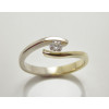 Prsteň s diamantom 0,17 ct Golden Eye