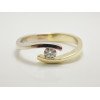 Prsteň s diamantom 0,17 ct Golden Eye