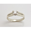 Prsteň s diamantom 0,18 ct z bieleho zlata Princess 