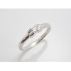 Prsteň s diamantom 0,14 ct z bieleho zlata Ribbon Prsteň s diamantom 0,14 ct z bieleho zlata Ribbon