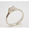 Prsteň s diamantom GIA 0,30 ct z bieleho zlata Secret Hearts