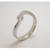Prsteň s diamantom 0,26 ct z bieleho zlata Wave Prsteň s diamantom 0,26 ct z bieleho zlata Wave