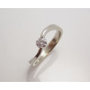 Prsteň s diamantom 0,26 ct z bieleho zlata Wave Prsteň s diamantom 0,26 ct z bieleho zlata Wave