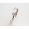 Prsteň s diamantom 0,26 ct z bieleho zlata Wave Prsteň s diamantom 0,26 ct z bieleho zlata Wave