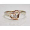 Prsteň s diamantom 0,09 ct  Red Heart