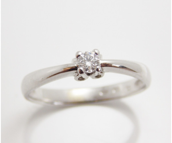 Prsteň s diamantom 0,12 ct z bieleho zlata Aimer Prsteň s diamantom 0,12 ct z bieleho zlata Aimer