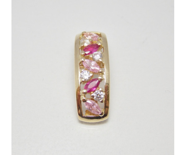 Prívesok žlté zlato Ideal JM349-pink