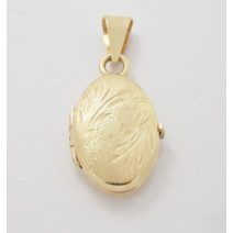 Prívesok-medailón žlté zlato Ovál