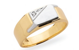 Pánsky prsteň žlté zlato JM16
