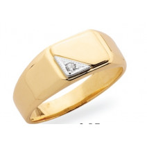 Pánsky prsteň žlté zlato JM17