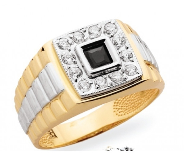 Pánsky prsteň žlté zlato JM42