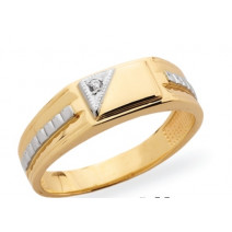 Pánsky prsteň žlté zlato JM38