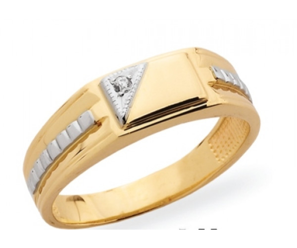 Pánsky prsteň žlté zlato JM38
