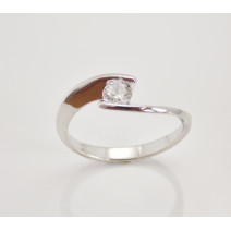 Zásnubný prsteň biele zlato Caroline DF2037