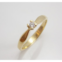 Zásnubný prsteň žlté zlato Gabrielle DF2100