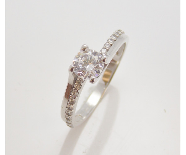 Zásnubný prsteň biele zlato Penny DF2531