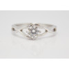 Prsteň s diamantom GIA 0,34 ct z bieleho zlata Ocean
