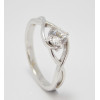 Prsteň s diamantom GIA 0,34 ct z bieleho zlata Ocean