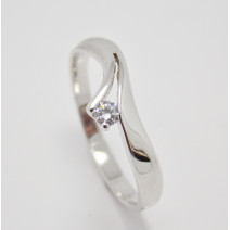 Zásnubný prsteň biele zlato Emeline DF1853