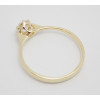 Prsteň s diamantom 0,37 ct  zo žltého zlata Abra