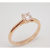Zásnubný prsteň ružové zlato Siena