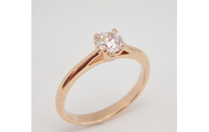 Zásnubný prsteň ružové zlato Siena