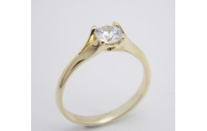 Zásnubný prsteň žlté zlato Secret Hearts