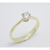Prsteň s diamantom GIA 0,34 ct zo žltého zlata Lady