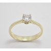 Prsteň s diamantom GIA 0,34 ct zo žltého zlata Lady