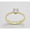 Prsteň s diamantom GIA 0,34 ct zo žltého zlata Lady