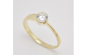 Zásnubný prsteň žlté zlato Roxane