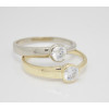 Zásnubný prsteň biele zlato Roxane
