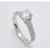 Zásnubný prsteň biele zlato Katherine