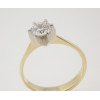 Zásnubný prsteň žlto-biele zlato Lauren