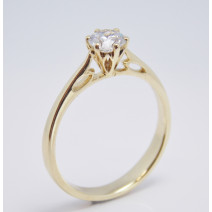Zásnubný prsteň žlté zlato Carmela