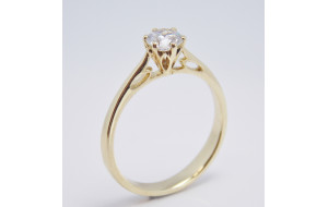 Zásnubný prsteň žlté zlato Carmela